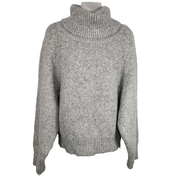 Jolie Sweaters - Jolie Women Sweater Small Gray Wool Blend Quiet Luxury Elegant Timeless Neutral
